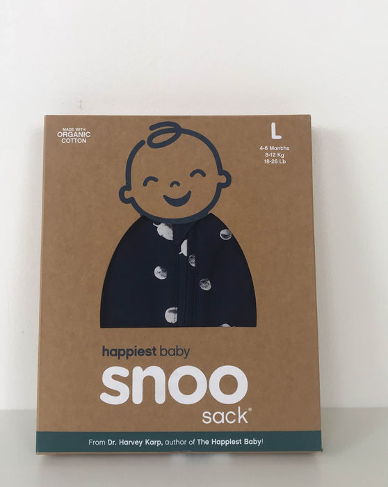 Shop Happiest Baby SNOO Sack, Large (18-25 lbs), Midnight Navy Planets at GoodBuy Gear