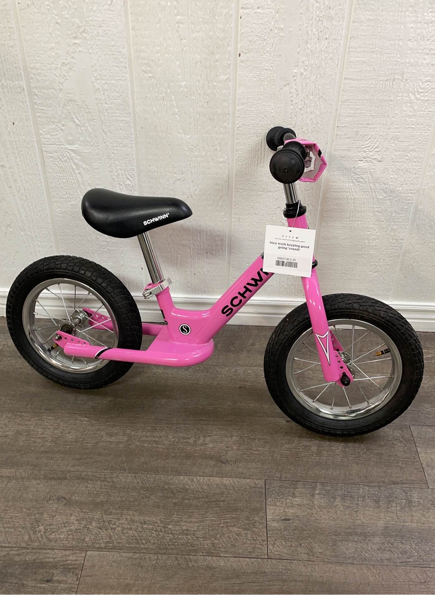 Schwinn balance bike pink Clearance