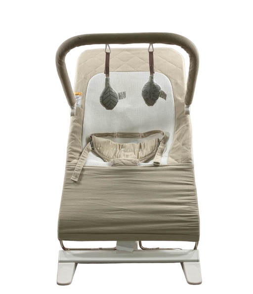 used Baby Delight Go With Me Alpine Deluxe Portable Bouncer, Organic Oat