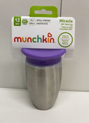 used Munchkin Miracle 360 Sippy Cup, Steel Purple