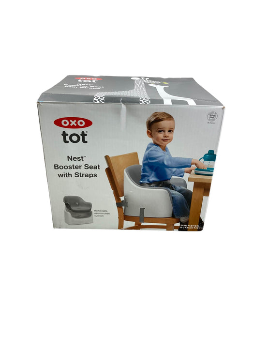 used OXO Tot Nest Booster Seat With Straps, Gray