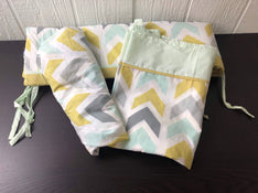 used Pam Grace Crib Bedding Set