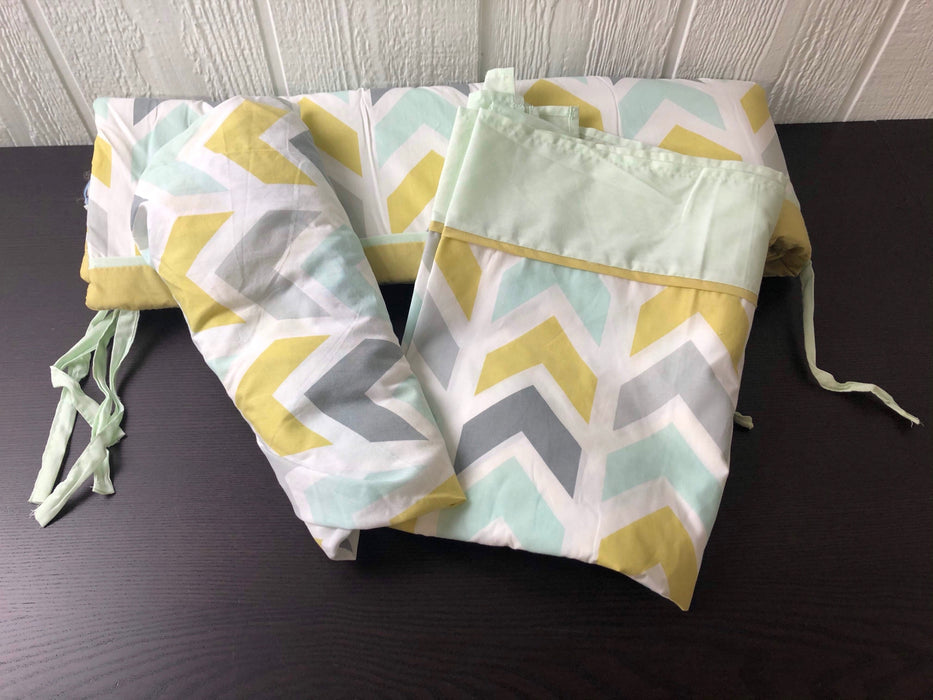 used Pam Grace Crib Bedding Set