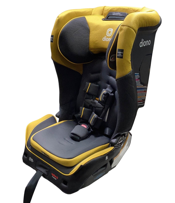 used Diono Radian 3QXT Convertible Car Seat, 2022, Yellow Mineral