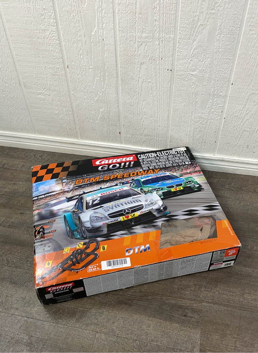 used Carrera GO!!! DTM Speedway Starter Slot Car Set with C-Coupe DTM