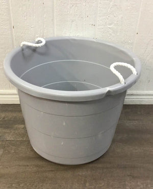 Mainstays Flexible 17 Gallon Plastic Tub with Rope Handles, Black
