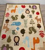 used Momeni Lil Mo Whimsy 3 x 5 Ivory Area Rug