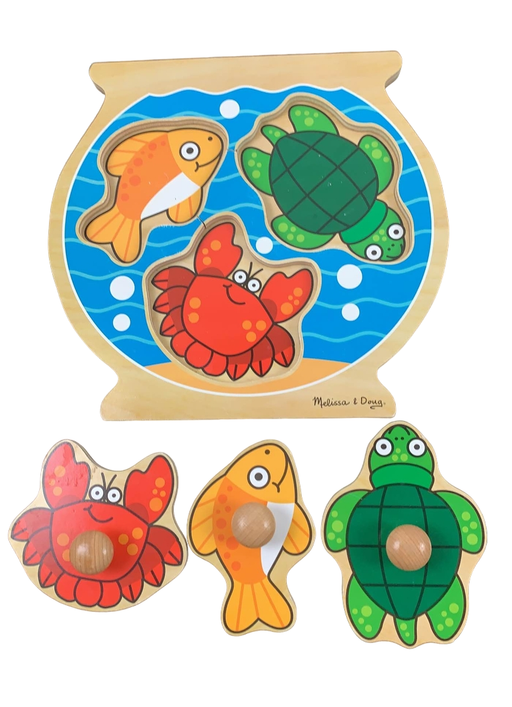 secondhand Melissa & Doug Jumbo Knob Puzzle