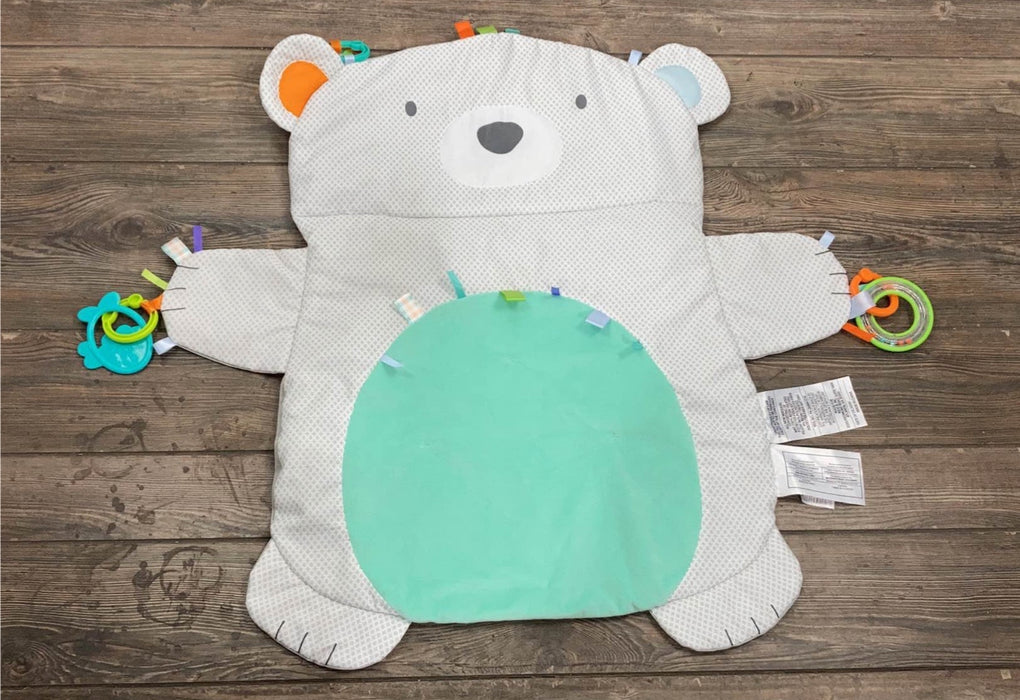 used Bright Starts Tummy Time Prop & Play Mat, Polar Bear