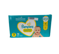 used Pampers Swaddlers Diapers, Size 3