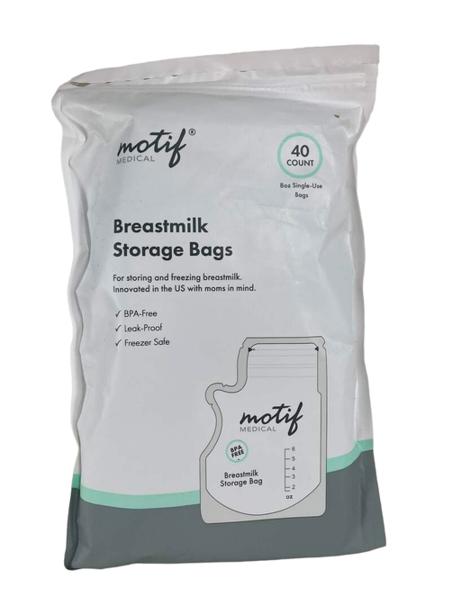 used Motif Medical Breast Milk Storage Bags