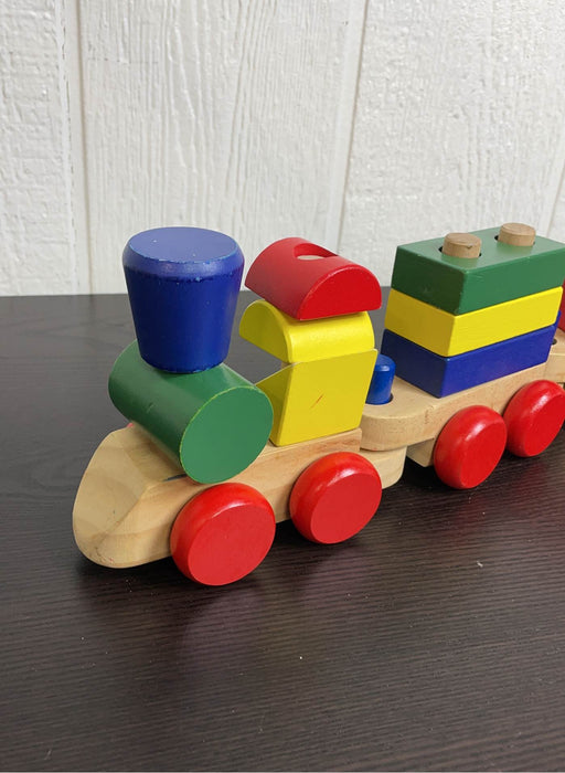 secondhand Melissa & Doug Wooden Stacking Train