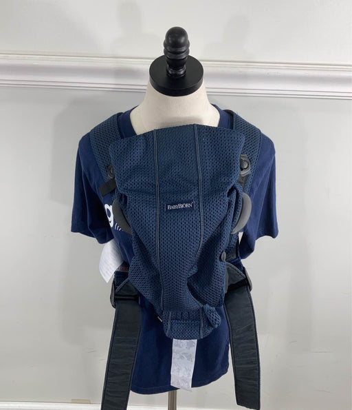 secondhand BabyBjorn Baby Carrier Mini, Navy Blue 3D Mesh