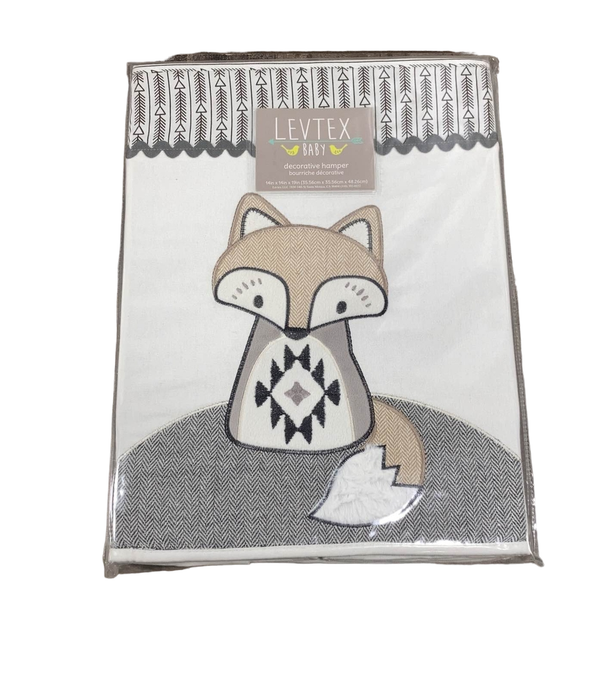 Shop Levtex Baby Hamper, Fox White Square at GoodBuy Gear