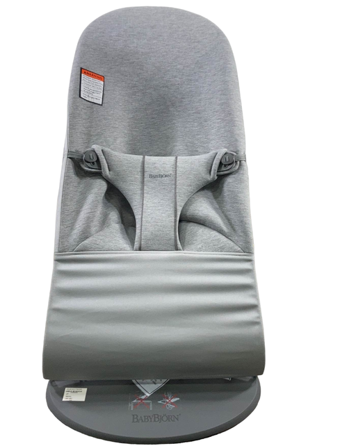 secondhand BabyBjorn Bouncer Bliss, Light Gray 3D Jersey, Dark Gray Frame