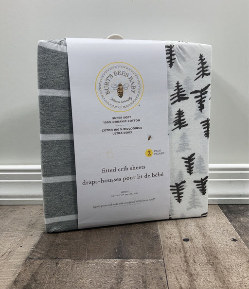 used Burt's Bees Baby BEESNUG Fitted Bassinet Sheet 2 Pack