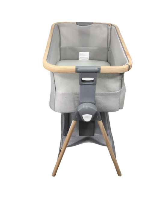 Venice Child California Dreaming Portable Bedside Bassinet, Grey/Wood