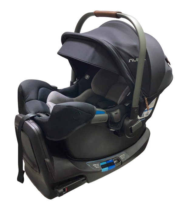 used Nuna PIPA rx Infant Car Seat with RELX Base, 2023, Caviar