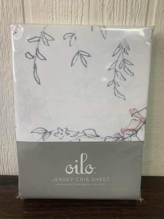 used Oilo Studios Jersey Crib Sheet, Bell