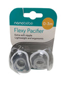 used Nanobaby Flexy Pacifiers, White