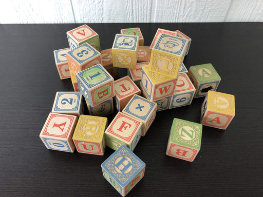 used BUNDLE Wooden Alphabet Blocks