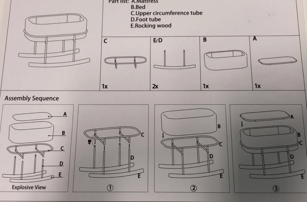 Shop Wonderfold Baby Bassinet Cradle, Grey at GoodBuy Gear