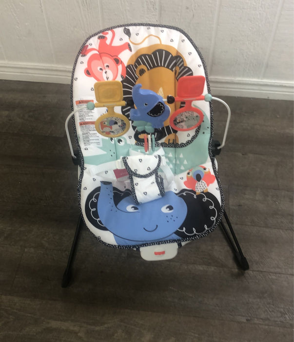 used Fisher Price Baby Bouncer, Lion Around