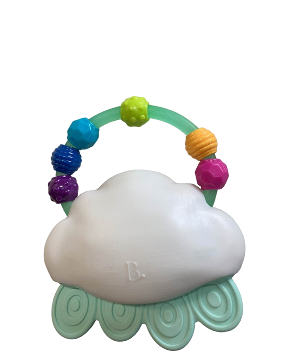 secondhand B. toys Rain-Glow Squeeze Light-up Cloud Rattle