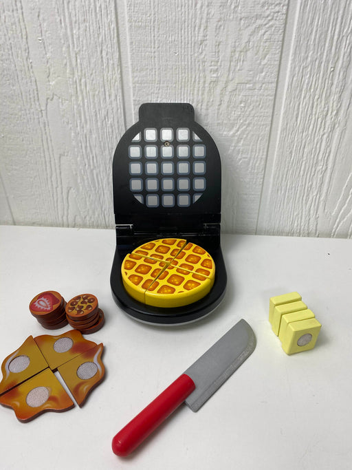 used Melissa & Doug Press and Serve Wooden Waffle Set