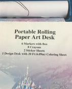 used Disney Frozen Portable Rolling Paper Art Desk