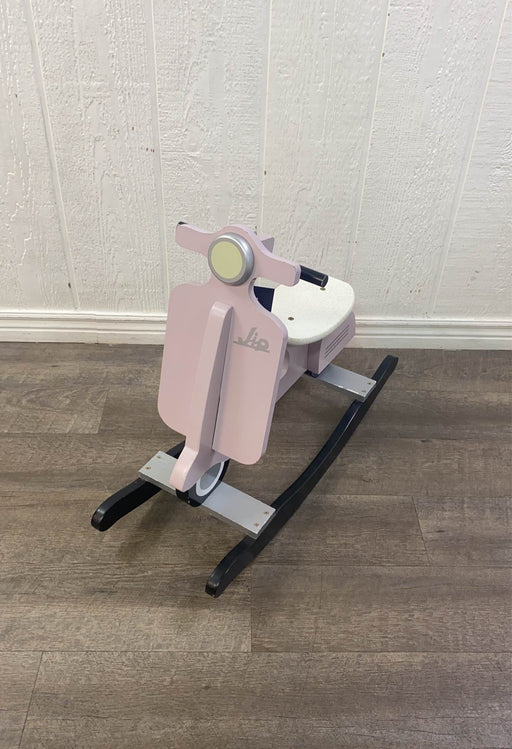 secondhand J.I.P. Wooden Rocking Scooter, Pink