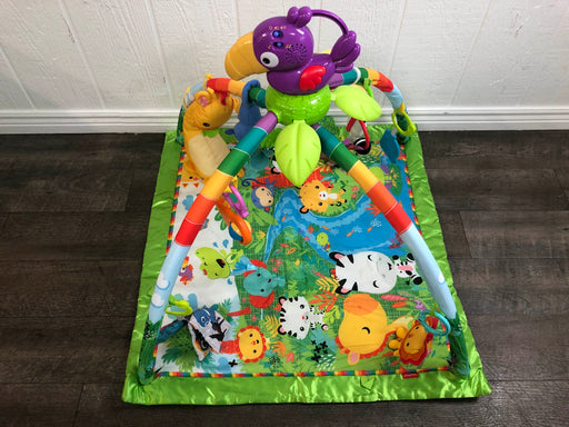 secondhand Fisher Price Rainforest Melodies and Lights Deluxe Gym