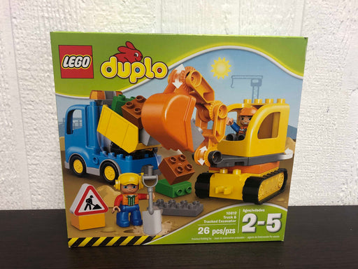 used Lego Duplo Town Truck & Tracked Excavator Set