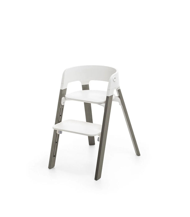 used Stokke Steps Chair, White/Hazy Grey