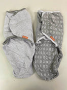used SwaddleMe Original Swaddle Wrap With Easy Change 2pk, Kiss Ya S/M 0-3 months