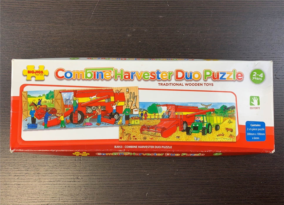 used Bigjigs Toys Duo Puzzle Combine Harvester