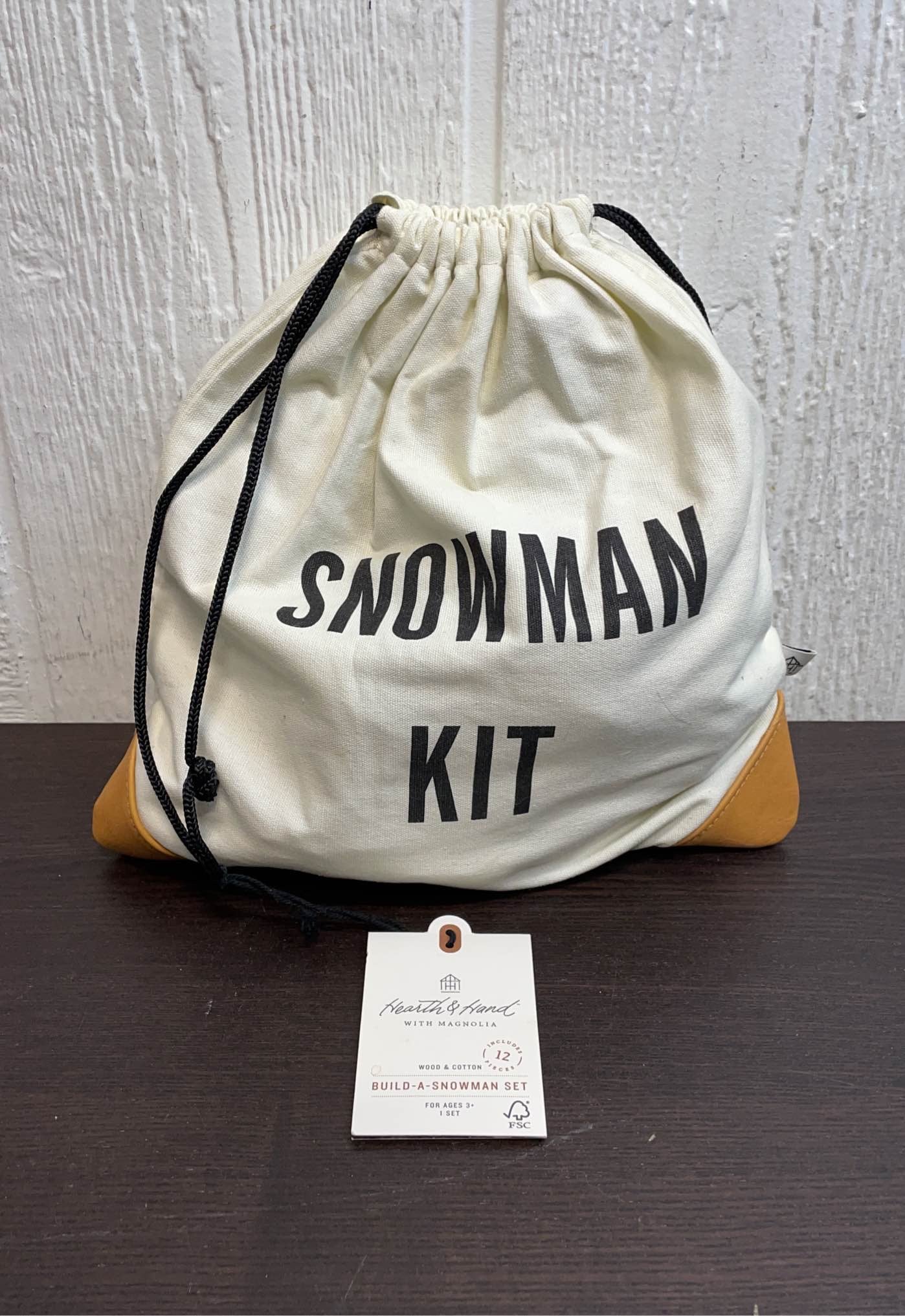 Hearth & Hand Magnolia Build-A-Snowman Kit