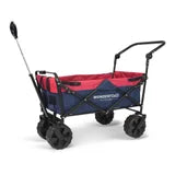 Wonderfold Wagon S2 Push and Pull Folding Wagon, Navy/Red, P Model