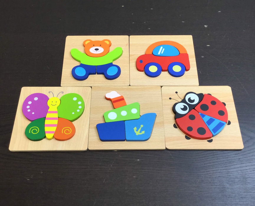 used INNOCHEER Wooden Animal Jigsaw Puzzles