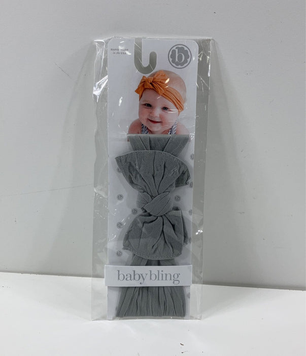 Shop Baby Bling Shabby Knot Headband, Grey at GoodBuy Gear