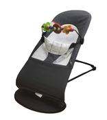 used BabyBjorn Bouncer Balance, Dark Grey/Grey, Black Frame