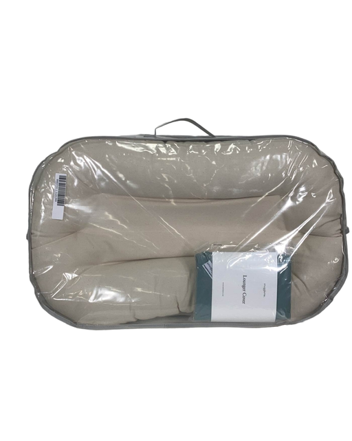 secondhand Snuggle Me Organic Sensory Infant Lounger with Cover, Slate