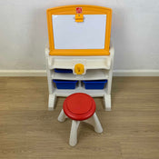 used Step2 Flip & Doodle Easel Desk With Stool