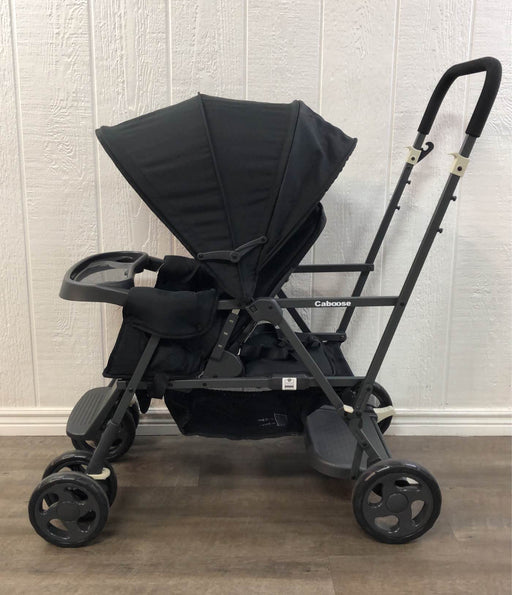 secondhand Joovy Caboose Sit And Stand Tandem Double Stroller, Black 2021