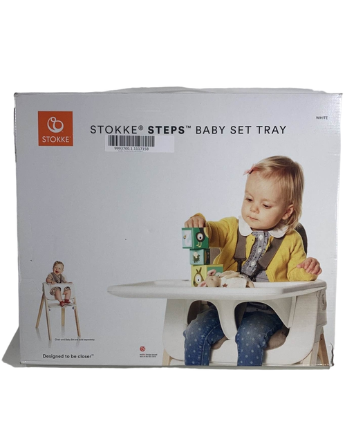 used Stokke Steps Baby Set Tray, White