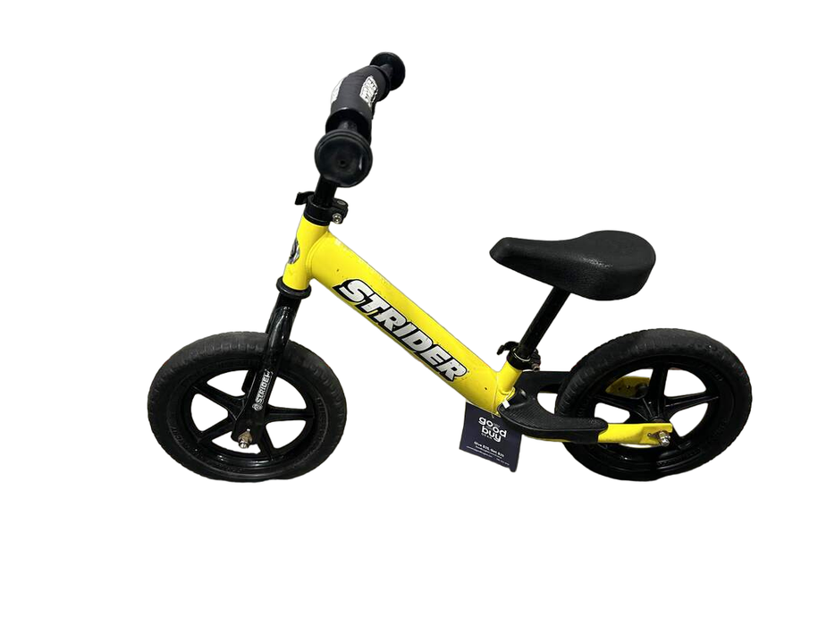 secondhand Strider Balance Bike 12” Classic, Yellow