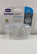 Shop Chicco PhysioForma Pacifiers, 0-6 Months, Clear at GoodBuy Gear