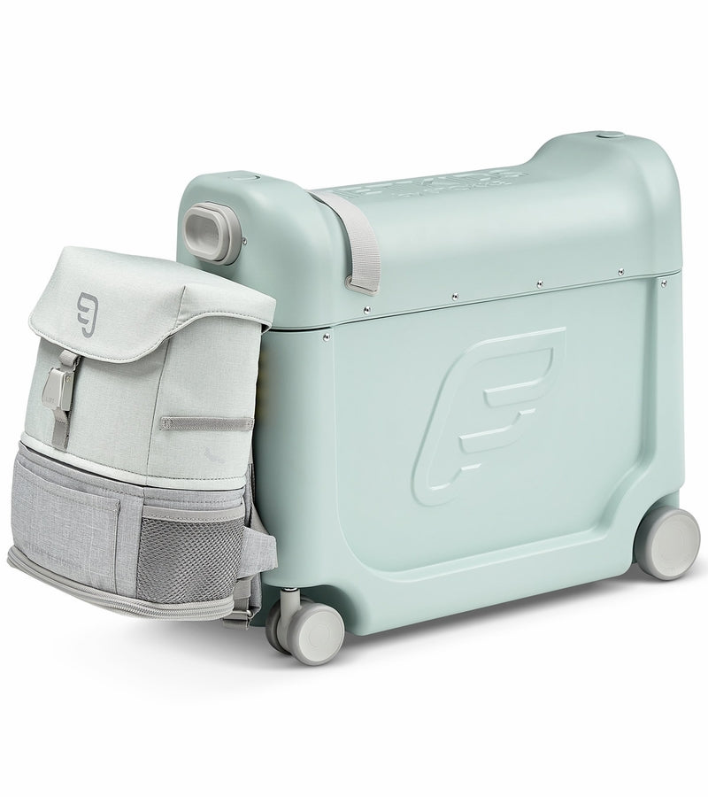 stokke travel box Stokke JetKids BedBox + Crew Backpack Travel Bundle, Green Aurora