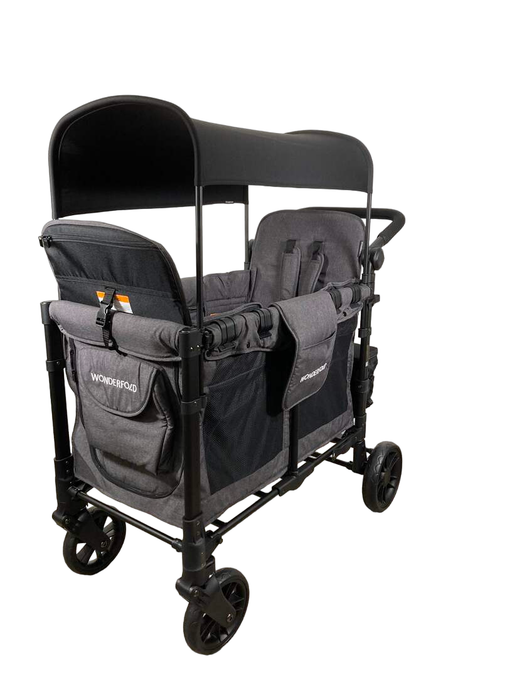 secondhand Wonderfold W2 Elite Multifunctional Stroller Wagon, Charcoal Grey, 2023