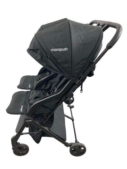 secondhand Mompush Lithe Double Stroller, 2021, Black